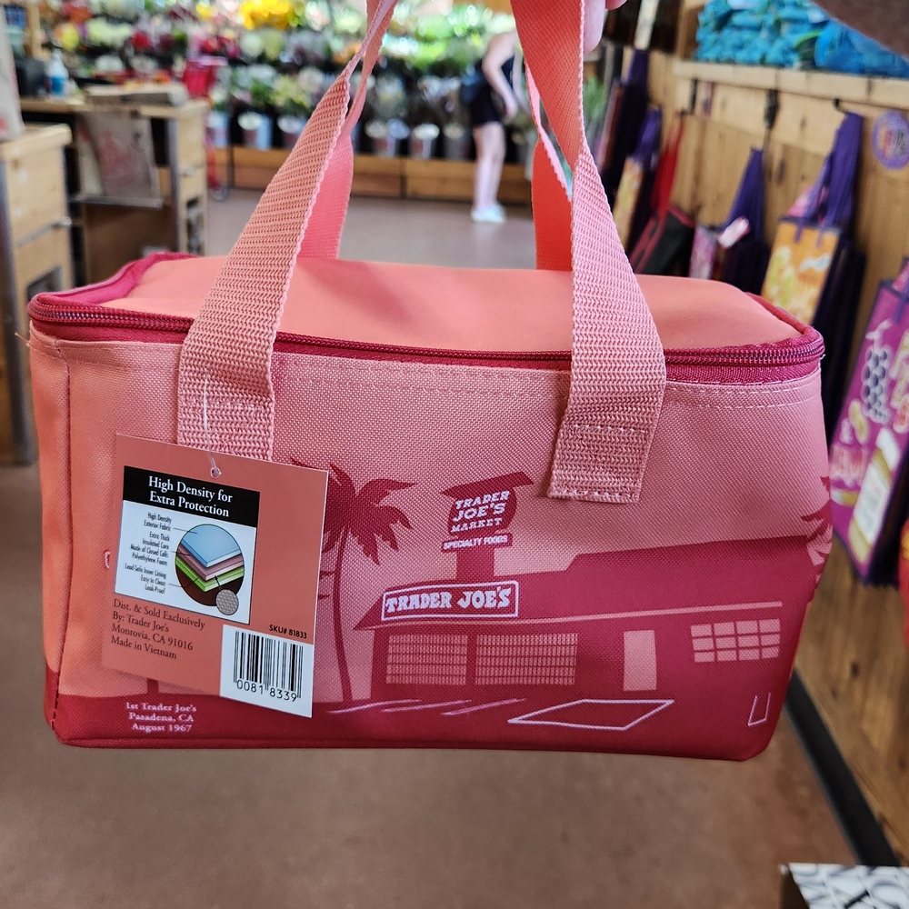 Trader Joe's Pink Insulated Lunch Bag